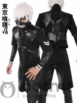  Rýchle dodanie Anime cosplay Tokio Vlkolak Cosplay Kostým Kaneki Black Jumpsuit Bitka Jednotné Halloween Karneval Cosplay Kostým