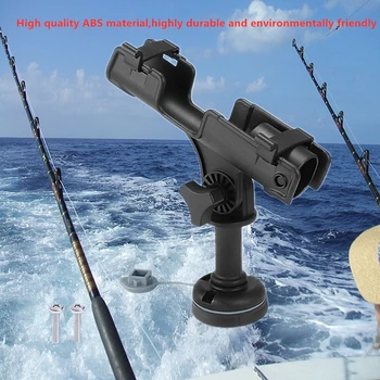  360 Nastaviteľné, Vymeniteľné Rybársky Prút Tyč Držiak na Stojan Zvyšok ABS Kajak Loď Podporu Lode Rybárske Náčinie Príslušenstvo Tyč Držiak