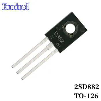  10/20/30Pcs 2SD882 D882 DIP Tranzistor NA-126 Typu NPN Bipolárna Zosilňovač Tranzistor 30V/3A