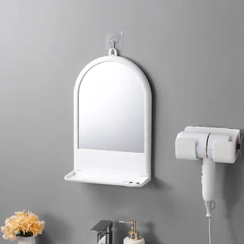  Telo Sprcha Zrkadlo Make-Up Nepravidelný Estetické Nordic Malé Zrkadlo Dlho Prenosné Kúpeľňa Márnosťou Espejos Kúpeľňa Zariadenia
