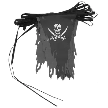  Halloween Banner Pirátske Vlajky, Vlajky Strany Decorationshanging Garland Dekoratívne Dom Bannery Hauntedtriangle Jolly Roger Jack