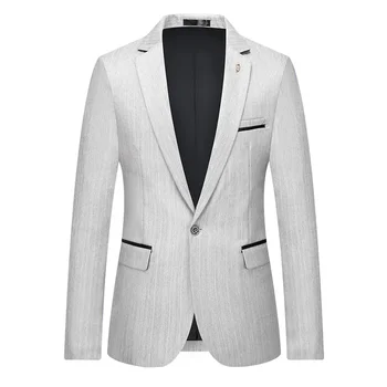  Vysoká Kvalita 5XL Sako pánske taliansky Štýl Elegantné Módne Jednoduché Business Bežné Pohovor Gentleman Slim Fit Sako