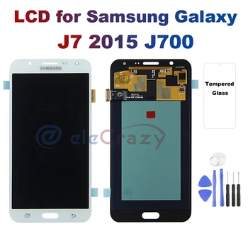  AMOLED pre SAMSUNG Galaxy J7 2015 J700 J700F J700M J700H LCD Displej Dotykový Displej Digitalizátorom. Montáž Nahradenie 100% Testovanie