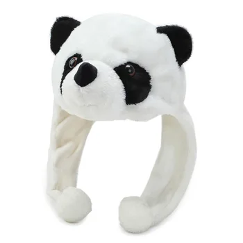  Nový Roztomilý Dizajn Dievčenské Panda Plyšové Jeseň Čiapky pre Ženy, Dievčatá Módne Trendy Jeseň Deti kryty motora Zime Vianoce Príslušenstvo
