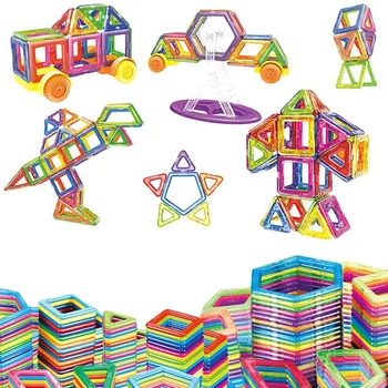  184pcs Mini Magnetické Konštrukcia Hračky Model Stavebné Bloky, Plastové Magnetické Dizajnér Tehly Vzdelávacie Hračky pre Deti,