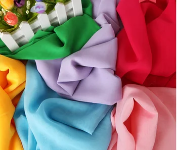  mylb Šírka Šifón tkaniny jemné textílie pre šifón šaty, blúzky, skite svadobné textílie